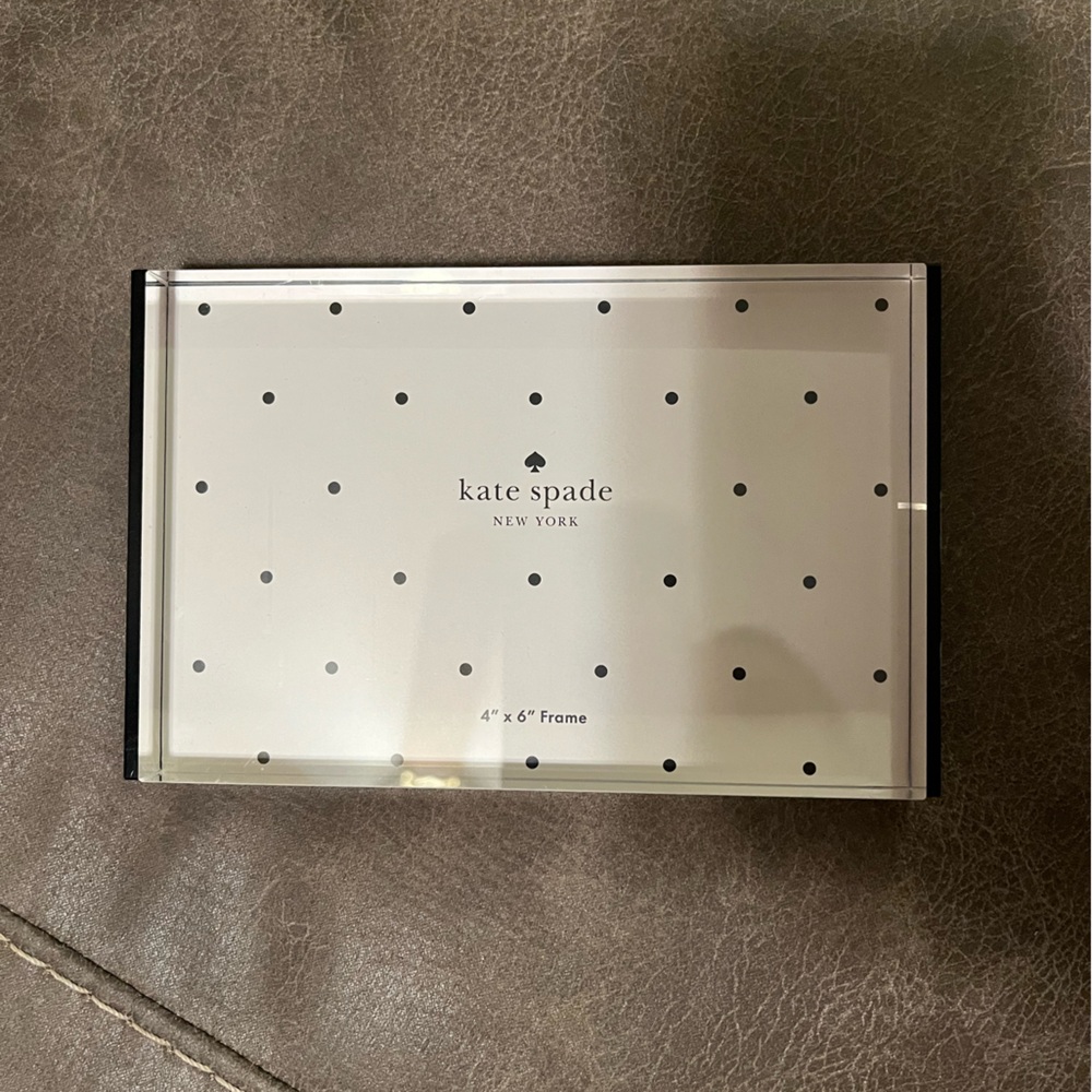 Kate Spade Black and White Striped Frame
